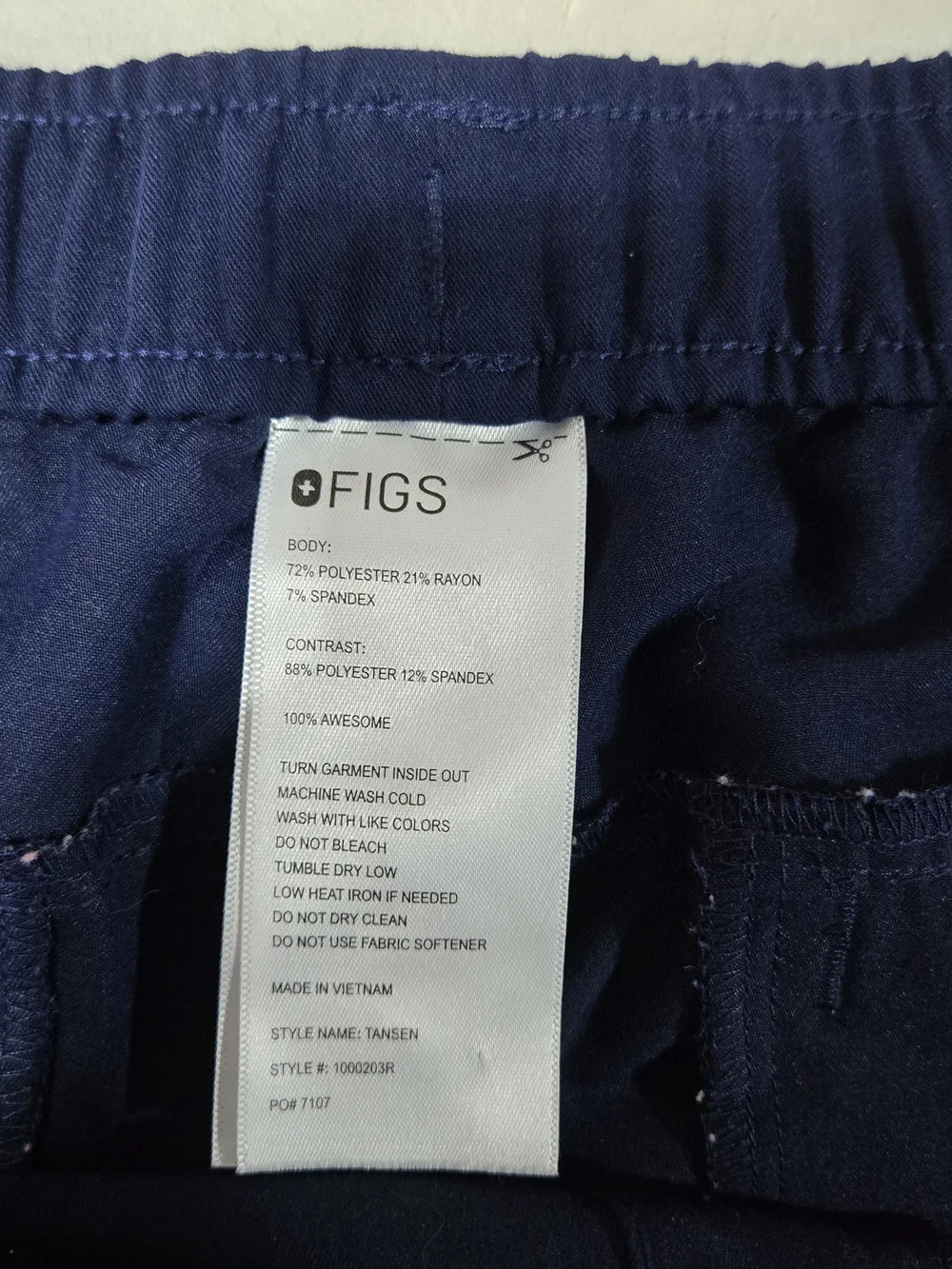 Figs Tansen Technical Collection Men's Scrub Jogger Pants Navy Blue 2XL